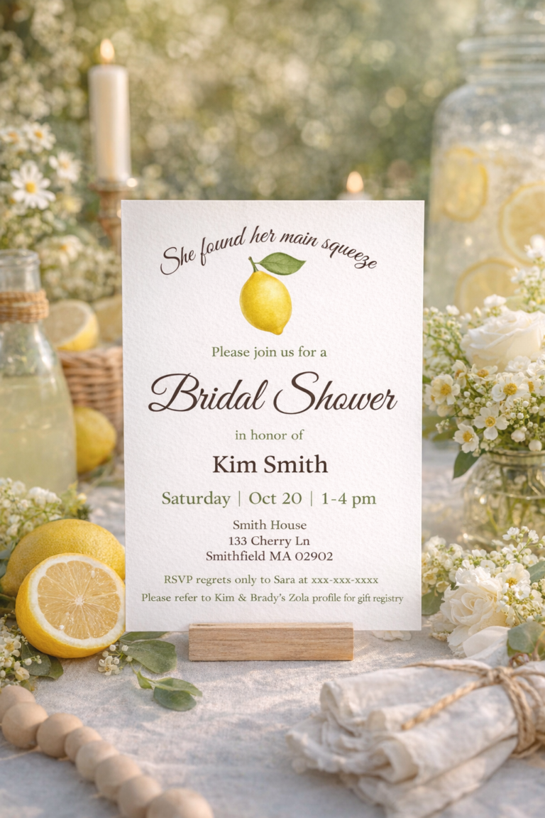 How to Host a Lemon-Themed Bridal Shower